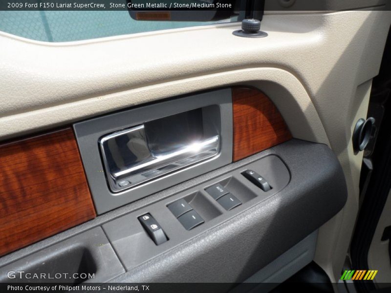 Stone Green Metallic / Stone/Medium Stone 2009 Ford F150 Lariat SuperCrew