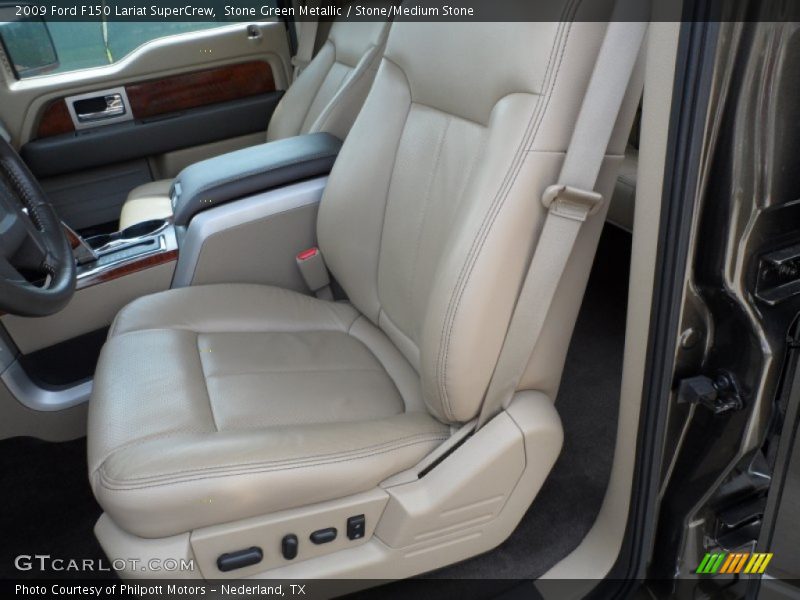 Stone Green Metallic / Stone/Medium Stone 2009 Ford F150 Lariat SuperCrew