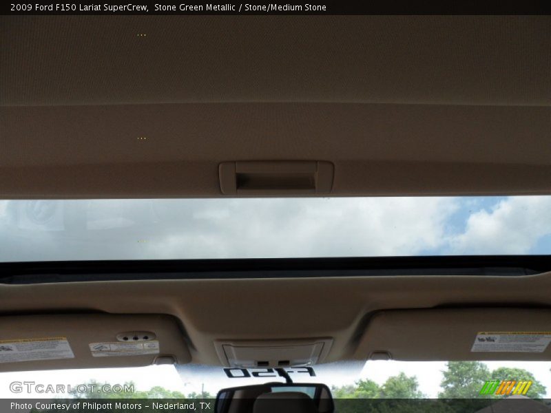 Stone Green Metallic / Stone/Medium Stone 2009 Ford F150 Lariat SuperCrew