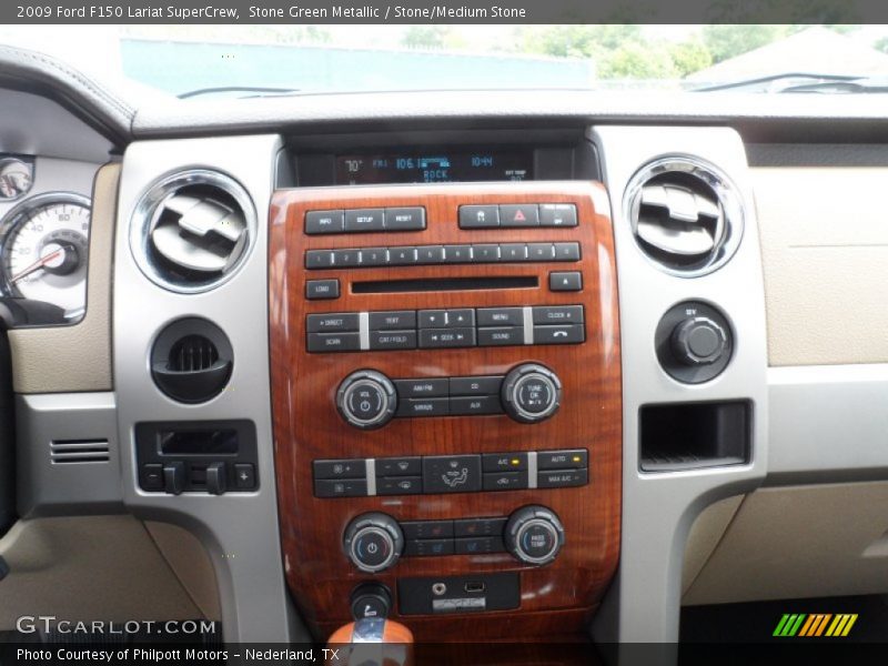 Stone Green Metallic / Stone/Medium Stone 2009 Ford F150 Lariat SuperCrew