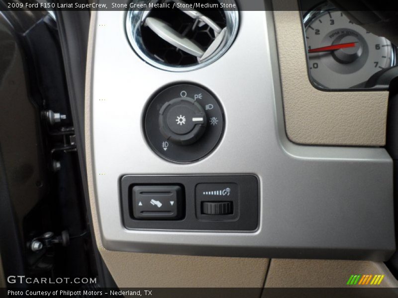 Stone Green Metallic / Stone/Medium Stone 2009 Ford F150 Lariat SuperCrew