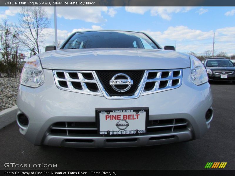 Silver Ice Metallic / Black 2011 Nissan Rogue S AWD