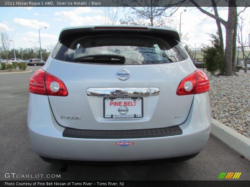 Silver Ice Metallic / Black 2011 Nissan Rogue S AWD