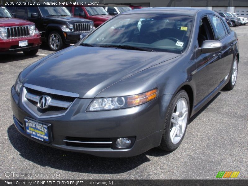 Polished Metal Metallic / Ebony 2008 Acura TL 3.2