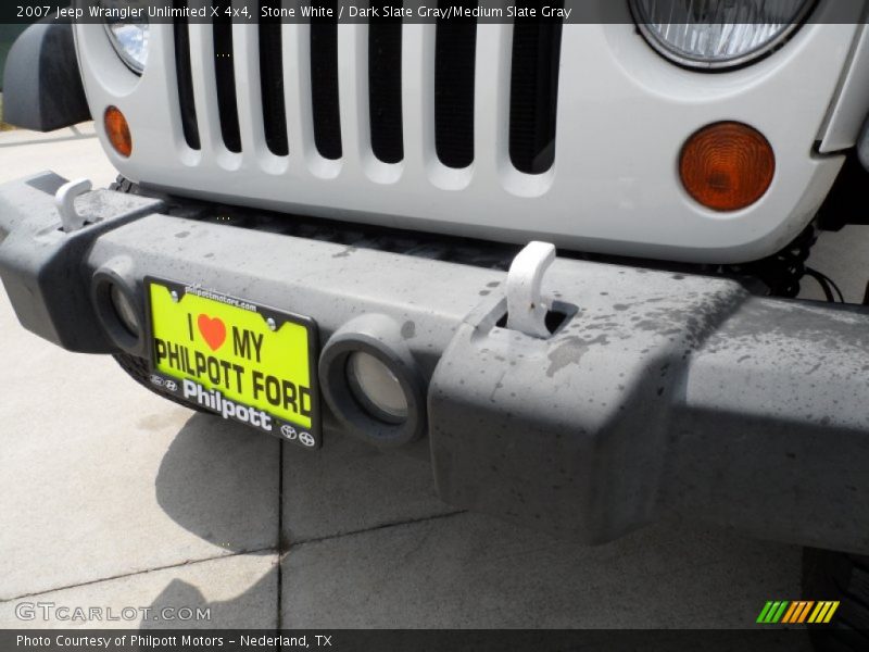 Stone White / Dark Slate Gray/Medium Slate Gray 2007 Jeep Wrangler Unlimited X 4x4