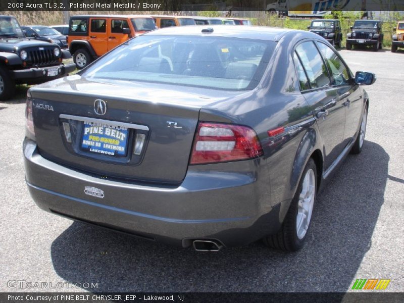 Polished Metal Metallic / Ebony 2008 Acura TL 3.2
