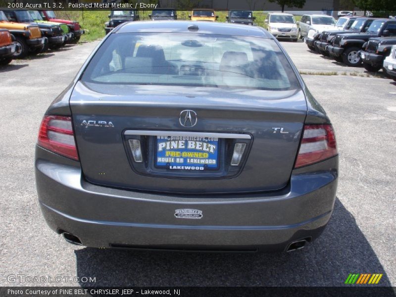 Polished Metal Metallic / Ebony 2008 Acura TL 3.2