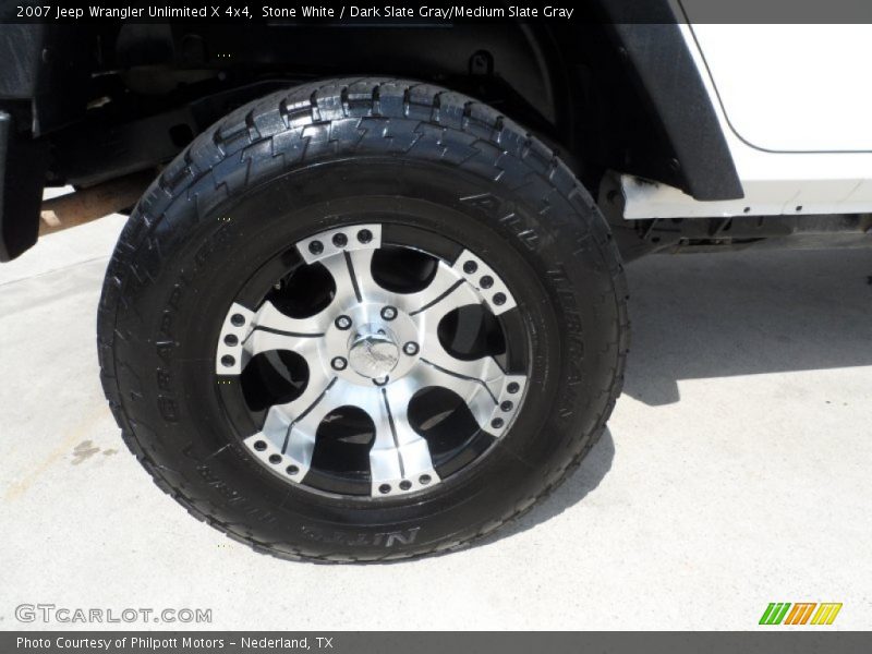 Stone White / Dark Slate Gray/Medium Slate Gray 2007 Jeep Wrangler Unlimited X 4x4