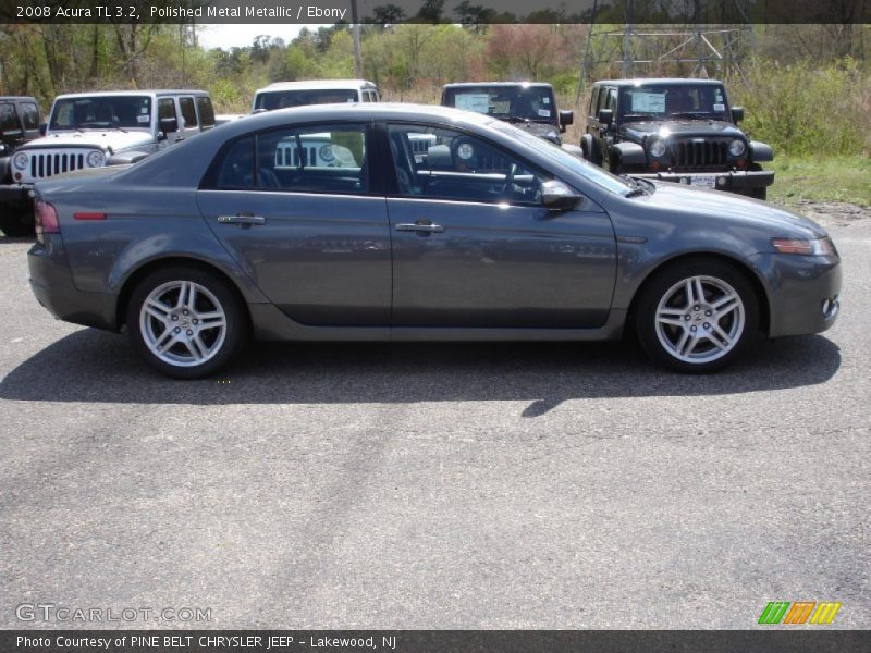 Polished Metal Metallic / Ebony 2008 Acura TL 3.2