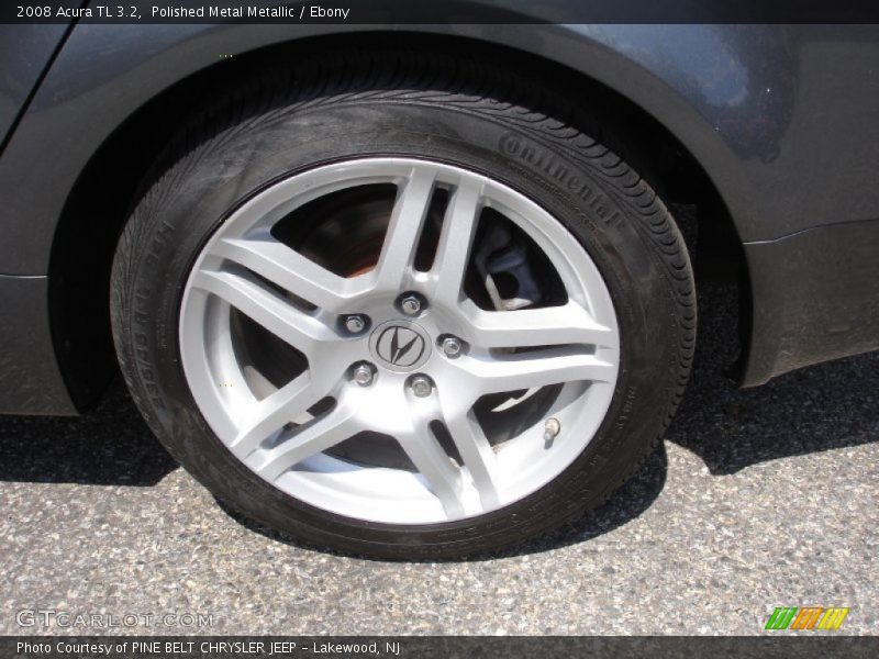 Polished Metal Metallic / Ebony 2008 Acura TL 3.2