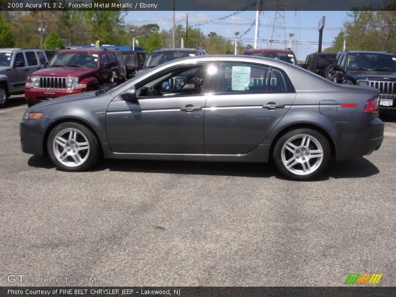 Polished Metal Metallic / Ebony 2008 Acura TL 3.2
