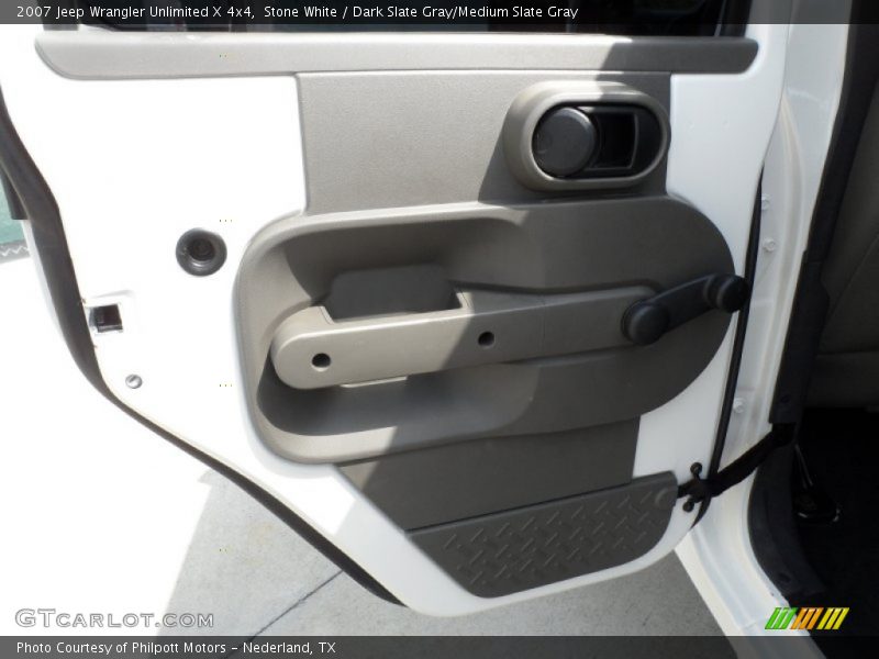 Stone White / Dark Slate Gray/Medium Slate Gray 2007 Jeep Wrangler Unlimited X 4x4