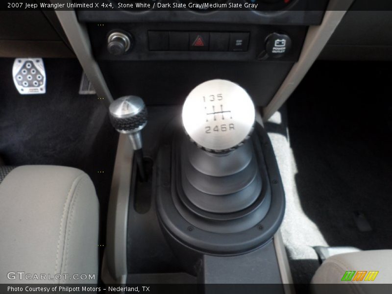 Stone White / Dark Slate Gray/Medium Slate Gray 2007 Jeep Wrangler Unlimited X 4x4