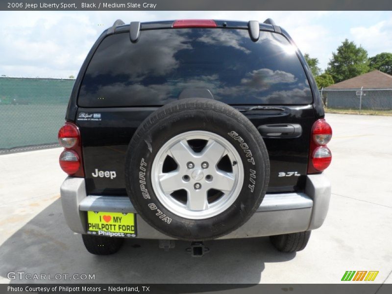 Black / Medium Slate Gray 2006 Jeep Liberty Sport