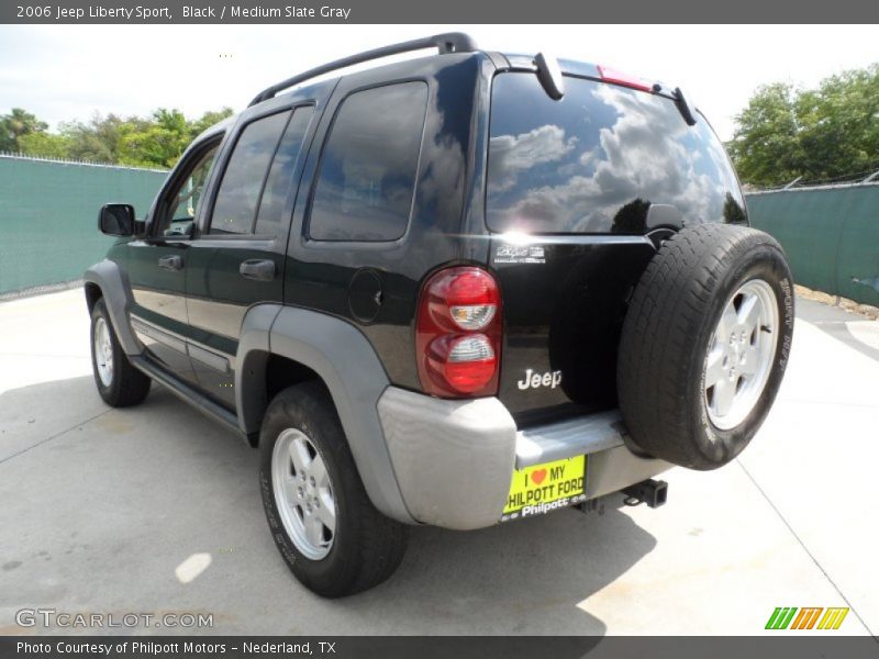 Black / Medium Slate Gray 2006 Jeep Liberty Sport