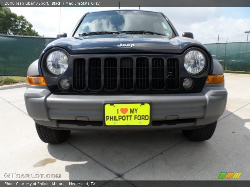Black / Medium Slate Gray 2006 Jeep Liberty Sport