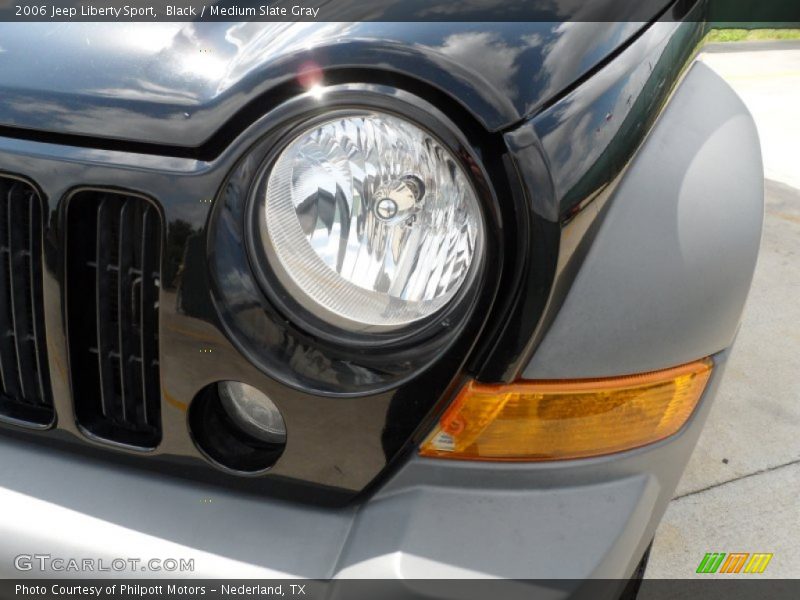 Black / Medium Slate Gray 2006 Jeep Liberty Sport