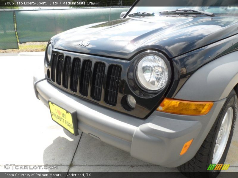 Black / Medium Slate Gray 2006 Jeep Liberty Sport