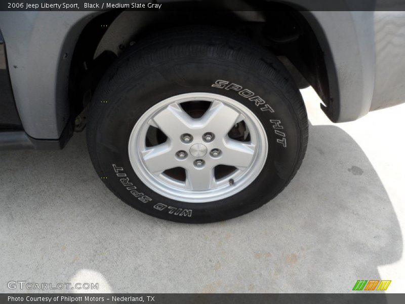 Black / Medium Slate Gray 2006 Jeep Liberty Sport