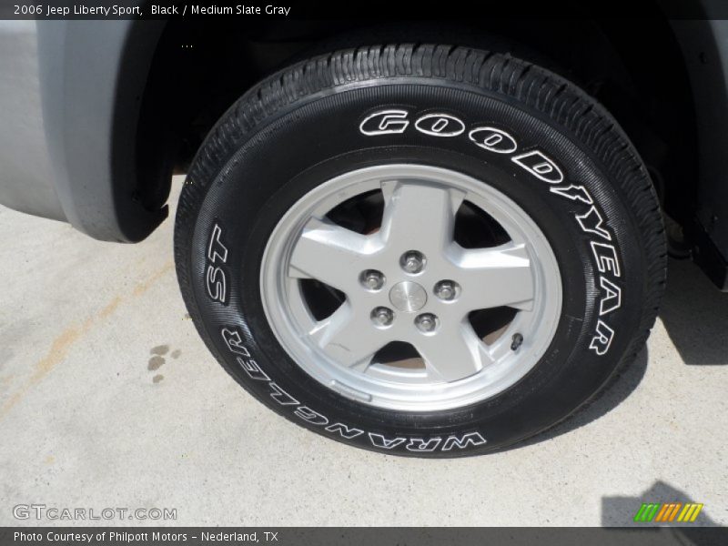 Black / Medium Slate Gray 2006 Jeep Liberty Sport