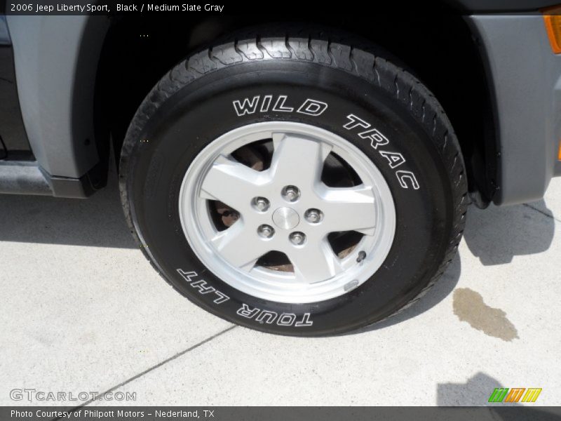 Black / Medium Slate Gray 2006 Jeep Liberty Sport