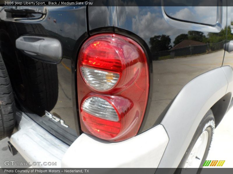 Black / Medium Slate Gray 2006 Jeep Liberty Sport