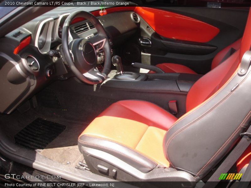 Black / Black/Inferno Orange 2010 Chevrolet Camaro LT/RS Coupe