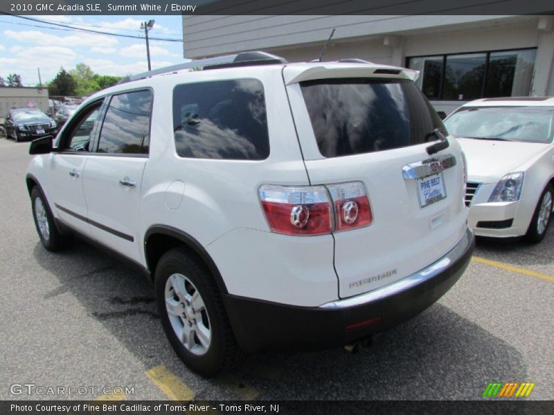 Summit White / Ebony 2010 GMC Acadia SLE
