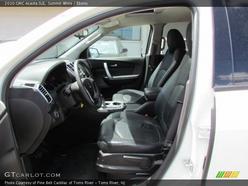 Summit White / Ebony 2010 GMC Acadia SLE
