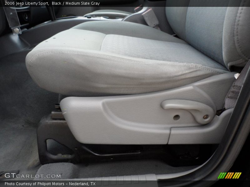 Black / Medium Slate Gray 2006 Jeep Liberty Sport
