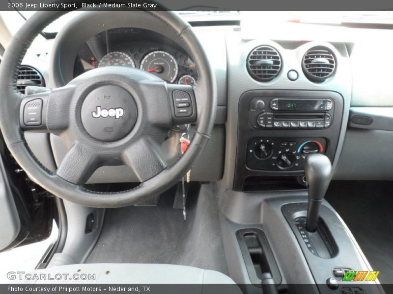 Black / Medium Slate Gray 2006 Jeep Liberty Sport