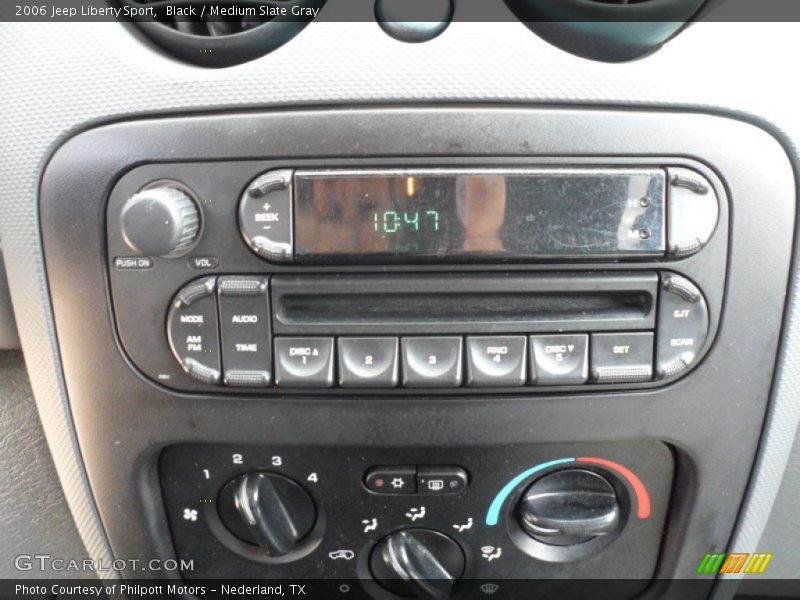 Black / Medium Slate Gray 2006 Jeep Liberty Sport