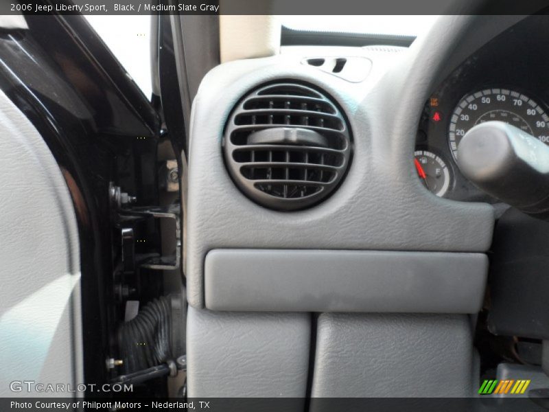 Black / Medium Slate Gray 2006 Jeep Liberty Sport