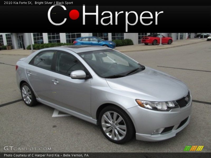 Bright Silver / Black Sport 2010 Kia Forte SX