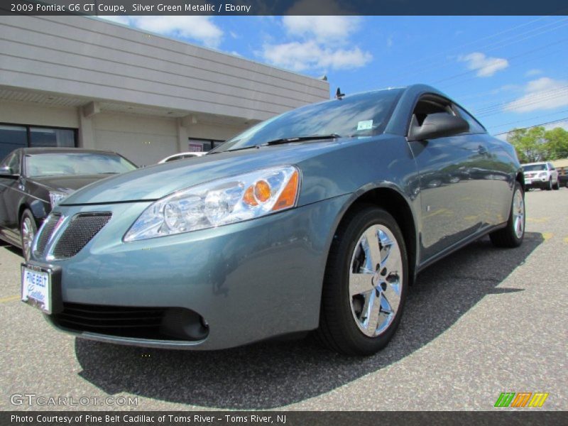 Silver Green Metallic / Ebony 2009 Pontiac G6 GT Coupe