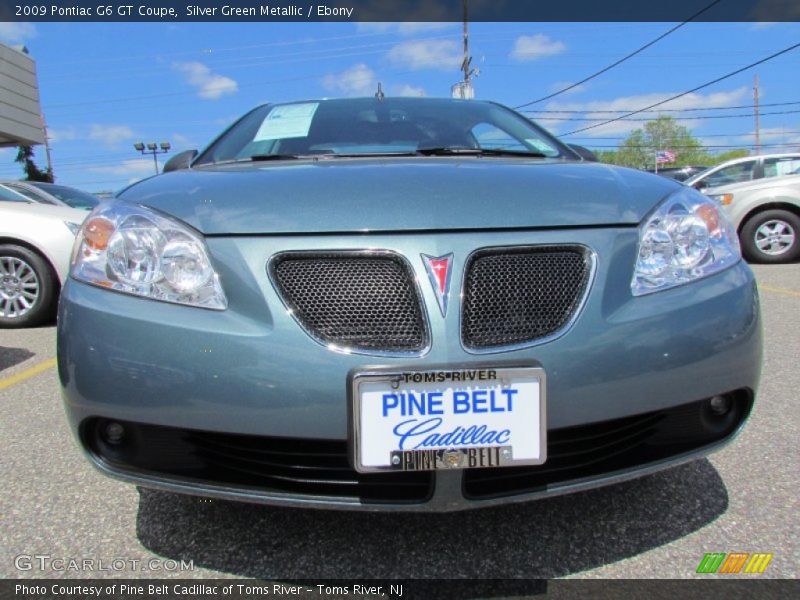 Silver Green Metallic / Ebony 2009 Pontiac G6 GT Coupe