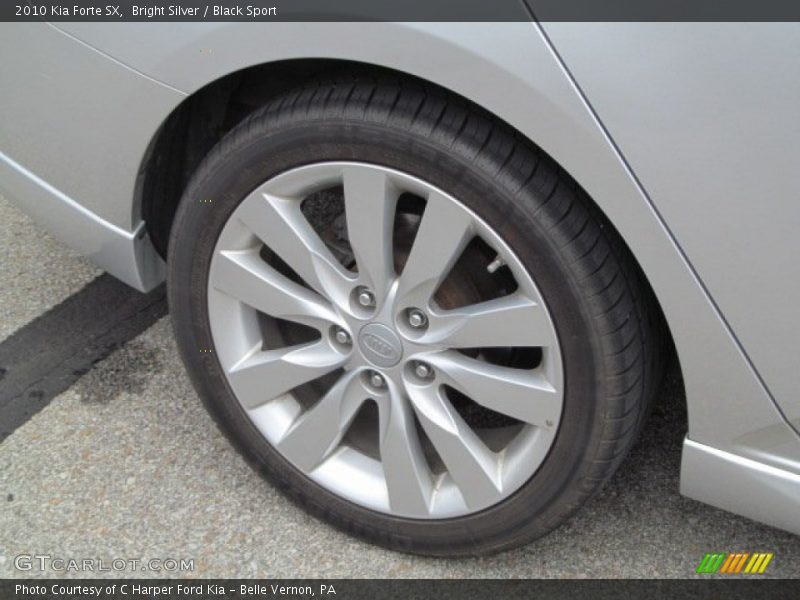 Bright Silver / Black Sport 2010 Kia Forte SX