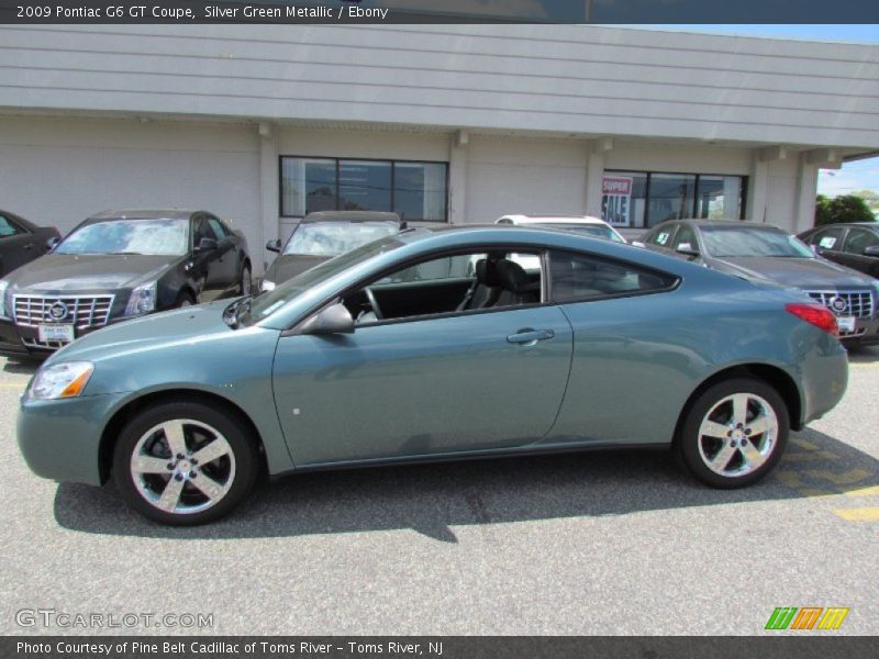 Silver Green Metallic / Ebony 2009 Pontiac G6 GT Coupe
