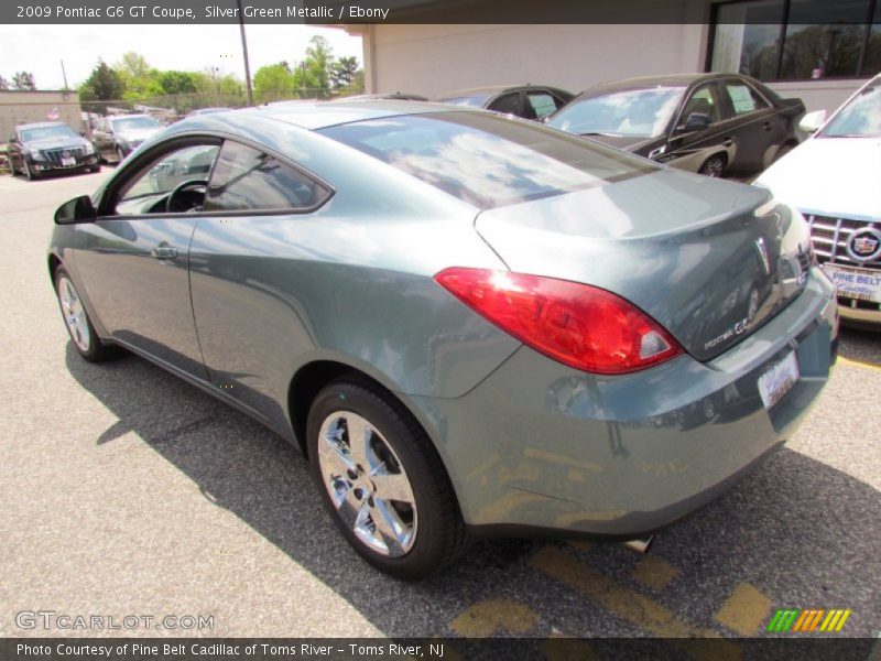 Silver Green Metallic / Ebony 2009 Pontiac G6 GT Coupe