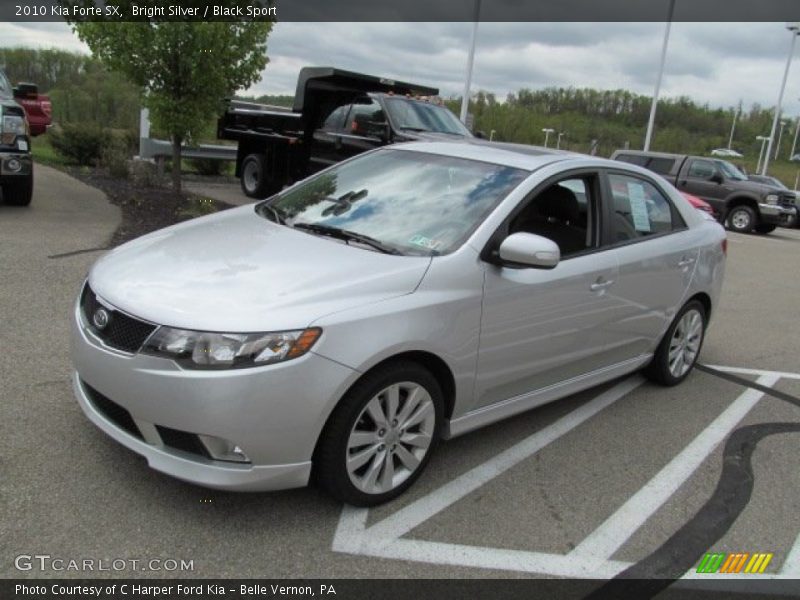 Bright Silver / Black Sport 2010 Kia Forte SX