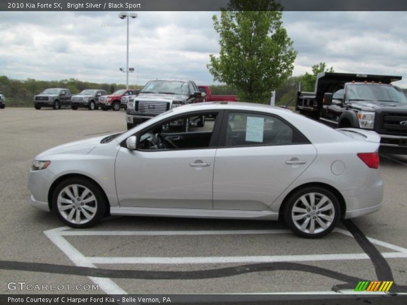 Bright Silver / Black Sport 2010 Kia Forte SX