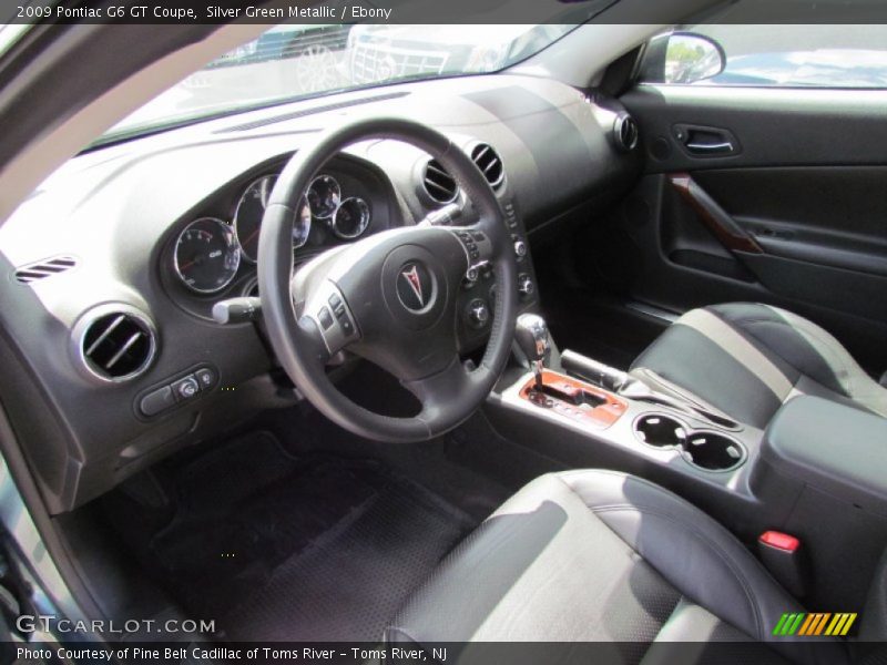 Silver Green Metallic / Ebony 2009 Pontiac G6 GT Coupe