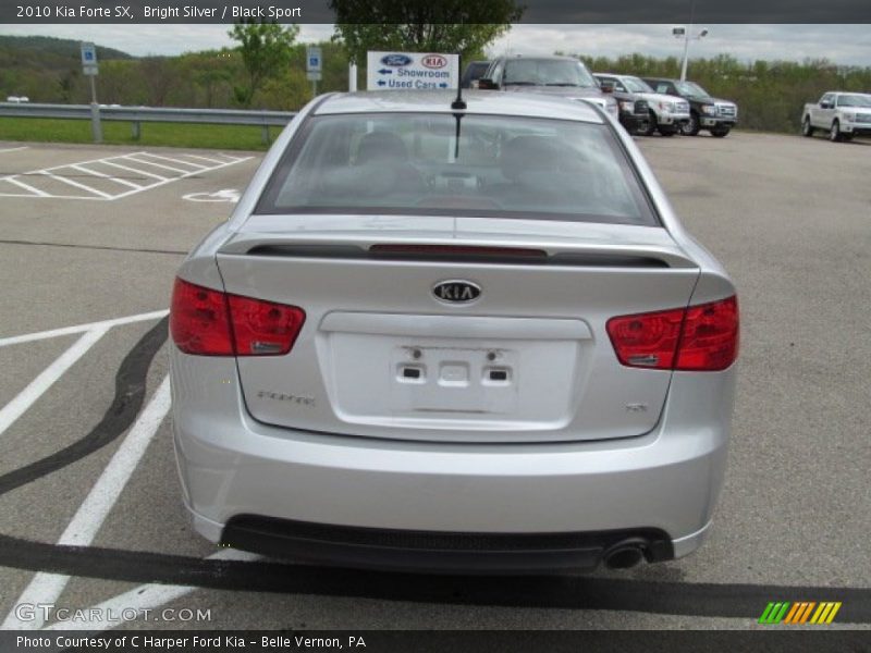 Bright Silver / Black Sport 2010 Kia Forte SX