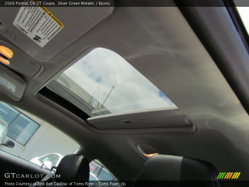 Silver Green Metallic / Ebony 2009 Pontiac G6 GT Coupe