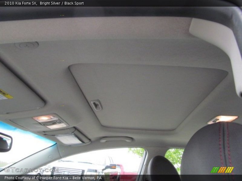 Bright Silver / Black Sport 2010 Kia Forte SX