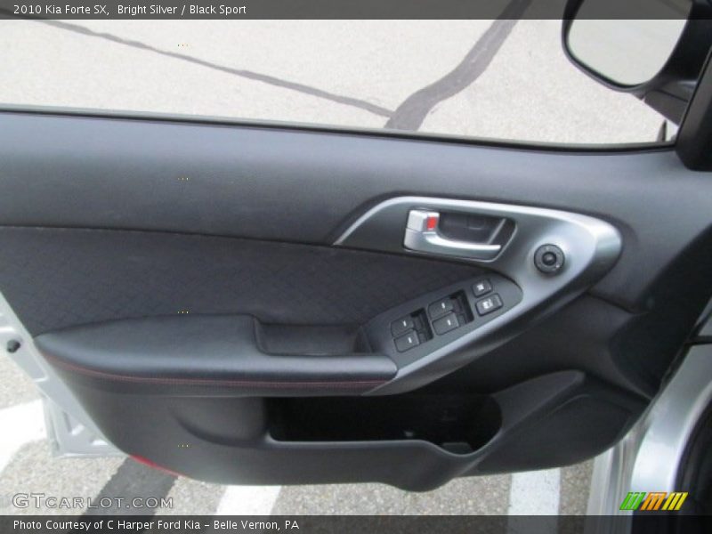 Bright Silver / Black Sport 2010 Kia Forte SX