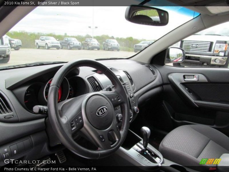 Bright Silver / Black Sport 2010 Kia Forte SX