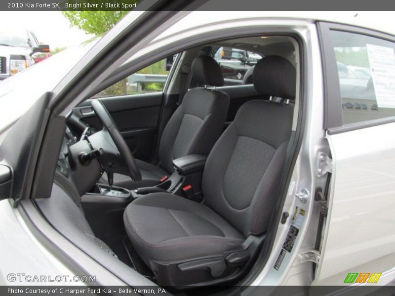 Bright Silver / Black Sport 2010 Kia Forte SX