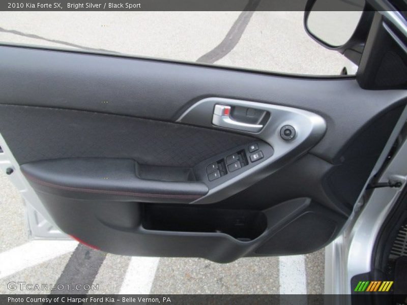Bright Silver / Black Sport 2010 Kia Forte SX