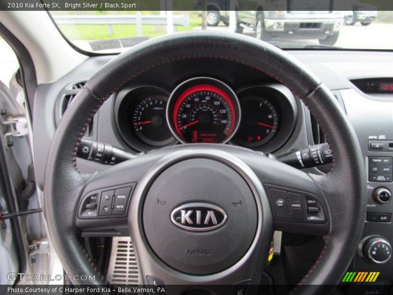 Bright Silver / Black Sport 2010 Kia Forte SX